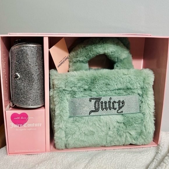 🔹️ JUICY COUTURE 🔹️mini tote and barrel coin purse Set New - Picture 1 of 6